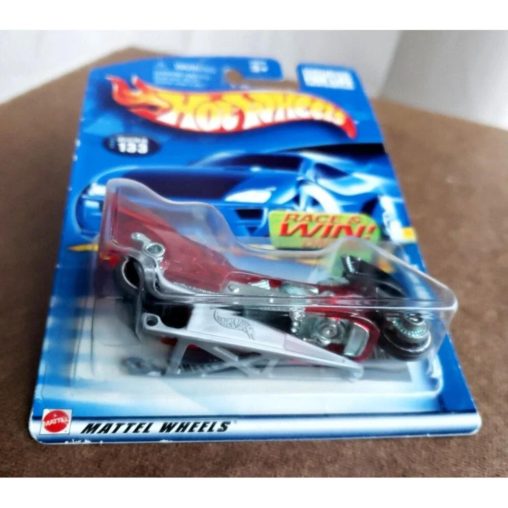 Hot Wheels FRIGHT BIKE WASTLANDERS Clear 162 & MAINLINE Series Clear RED 133 LOT
